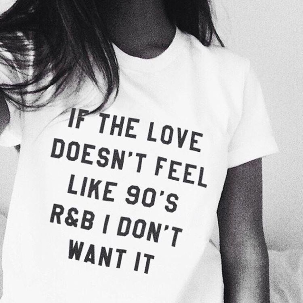 🎶 90s R&B Love Basic White Tee 🎶 - Picture 4 of 8